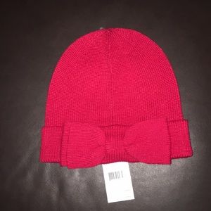 NWT Kate Spade Beanie with Red Bow